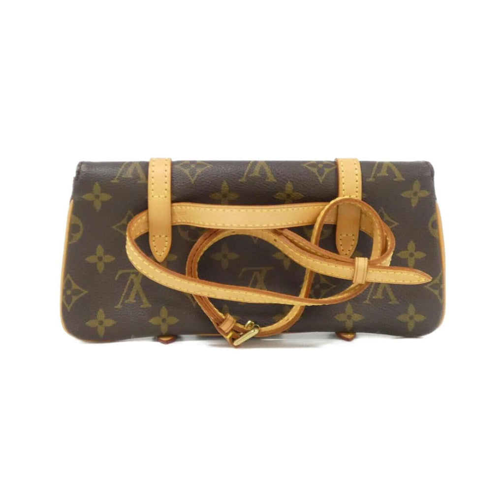 Louis Vuitton Monogram Marron Coated Canvas Fanny Pack Pochette