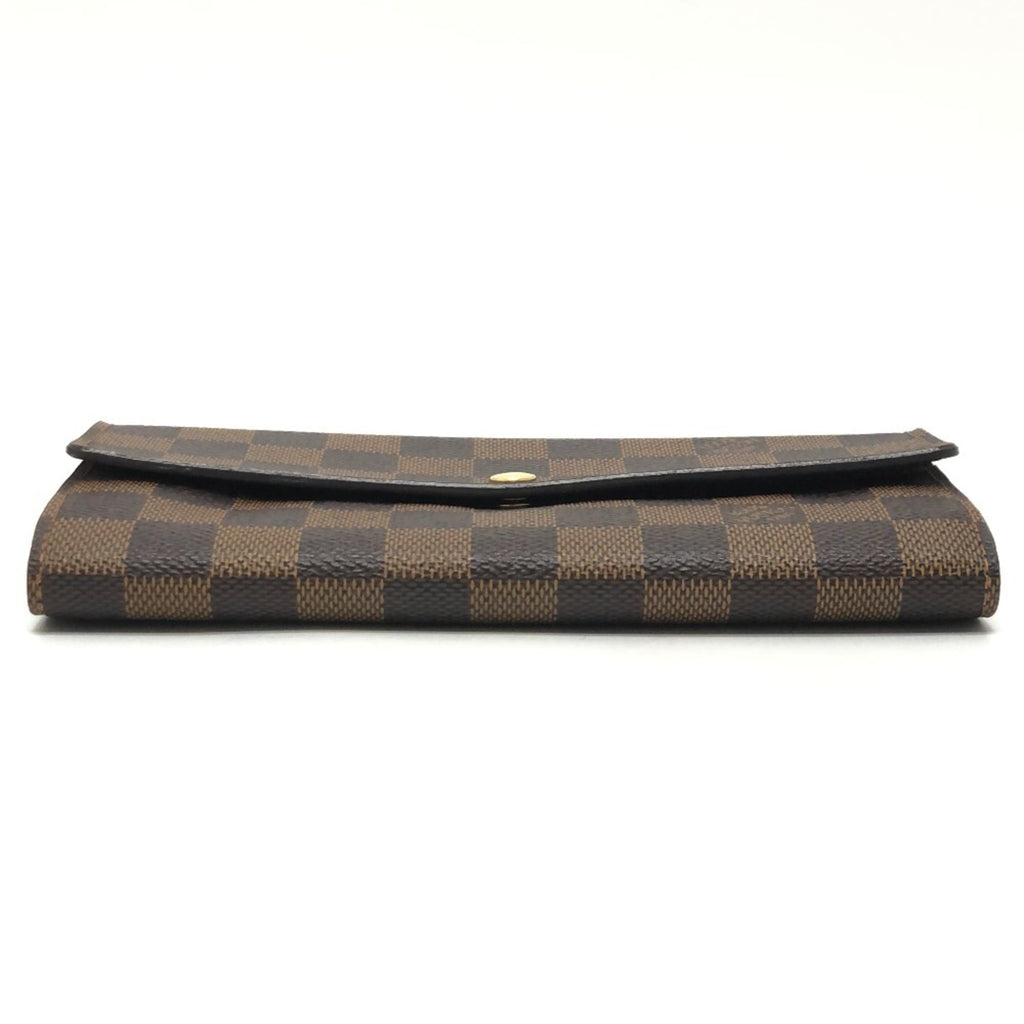 Louis Vuitton Damier Brown Ebene Damier Canvas Long Wallet