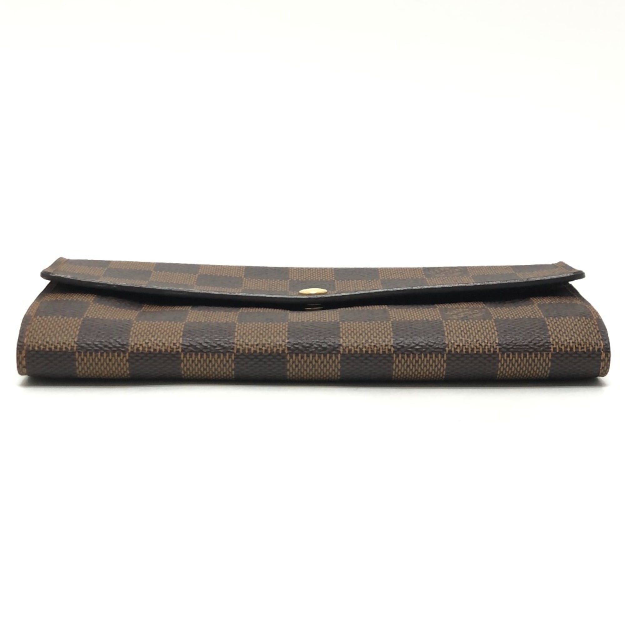 Louis Vuitton Damier Brown Ebene Damier Canvas Long Wallet