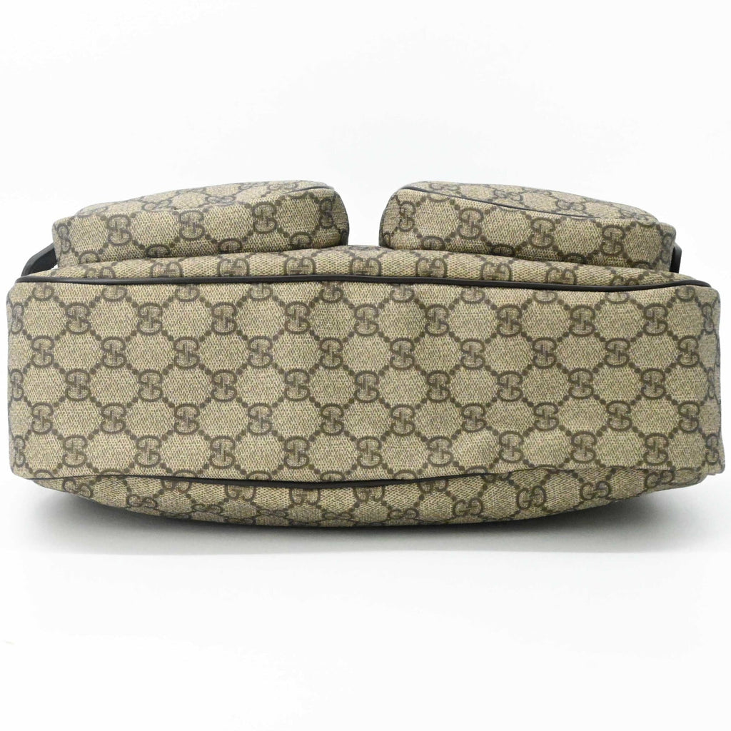 Gucci Beige Brown Pvc Leather Shoulder Bag (Pre-Owned)
