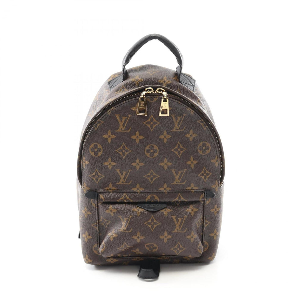 Louis Vuitton Black Brown Monogram Coated Canvas Backpack