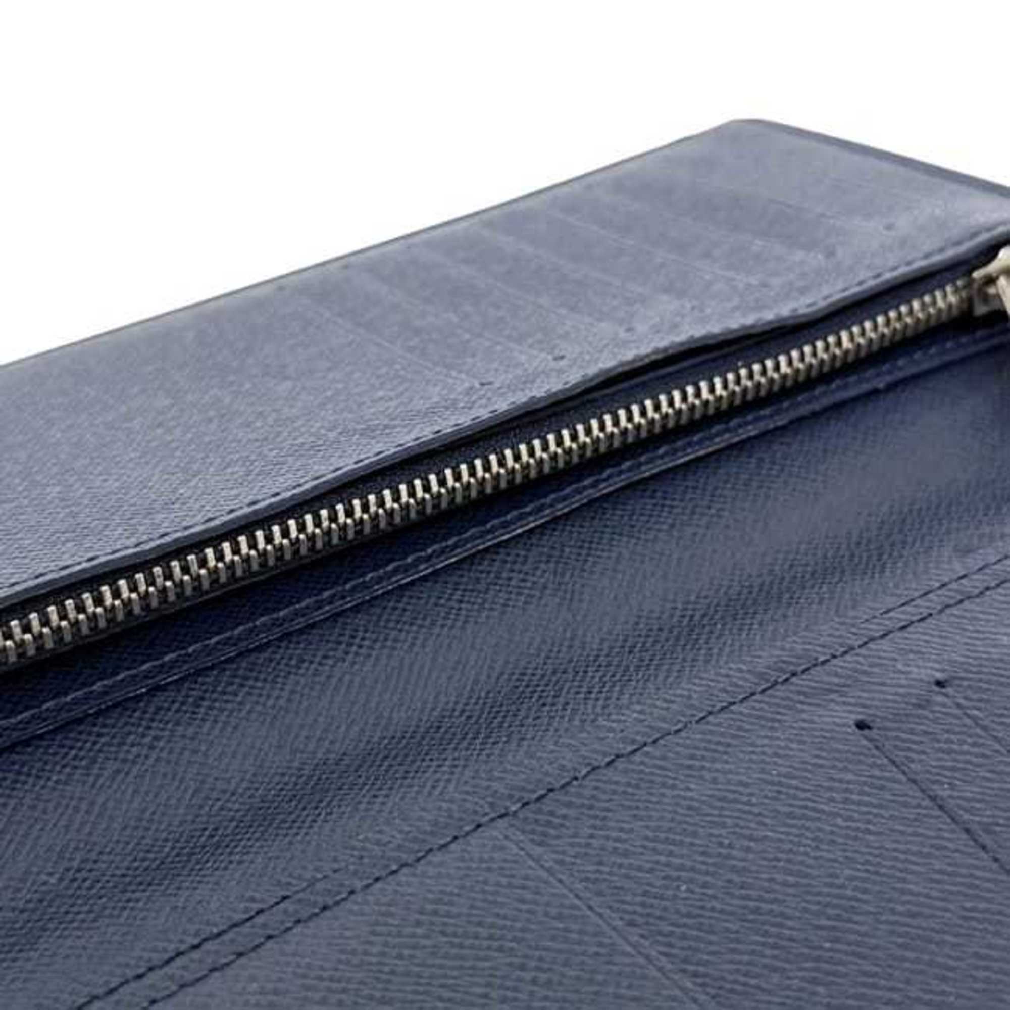 Louis Vuitton Navy Taiga Leather Long Wallet