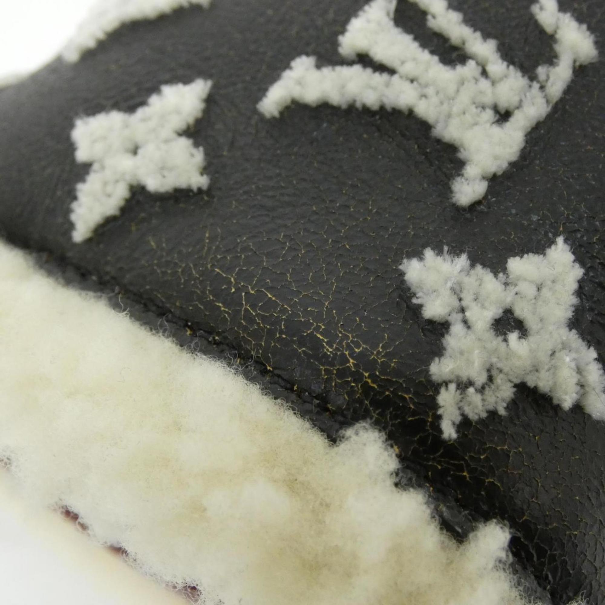 Louis Vuitton Black Ivory Rouge Leather Boston Bag