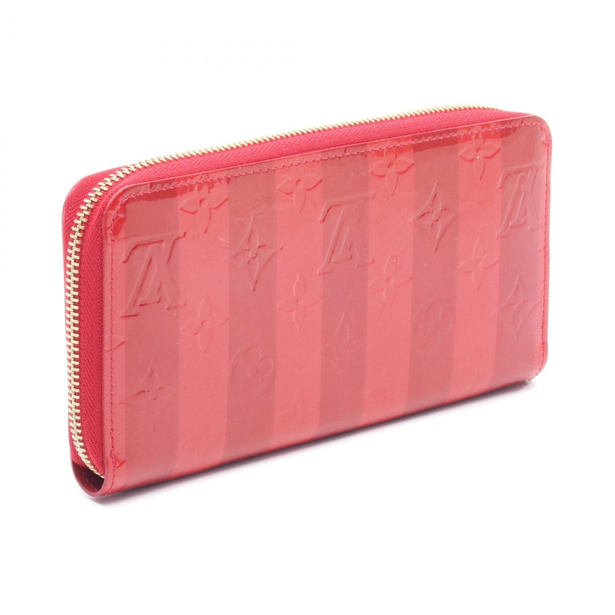 Louis Vuitton Bordeaux Red Color Leather Long Wallet