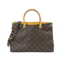 Louis Vuitton Marron Saffron Coated Canvas Leather Handbag