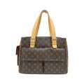 Louis Vuitton Brown Coated Canvas Handbag