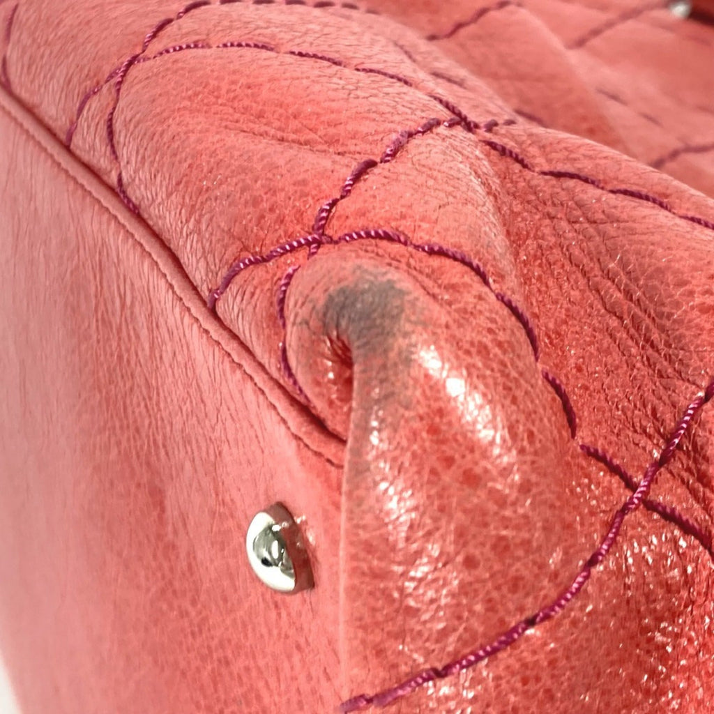 Chanel On The Road Pink Caviar Leather Shoulder Bag Tote Bag