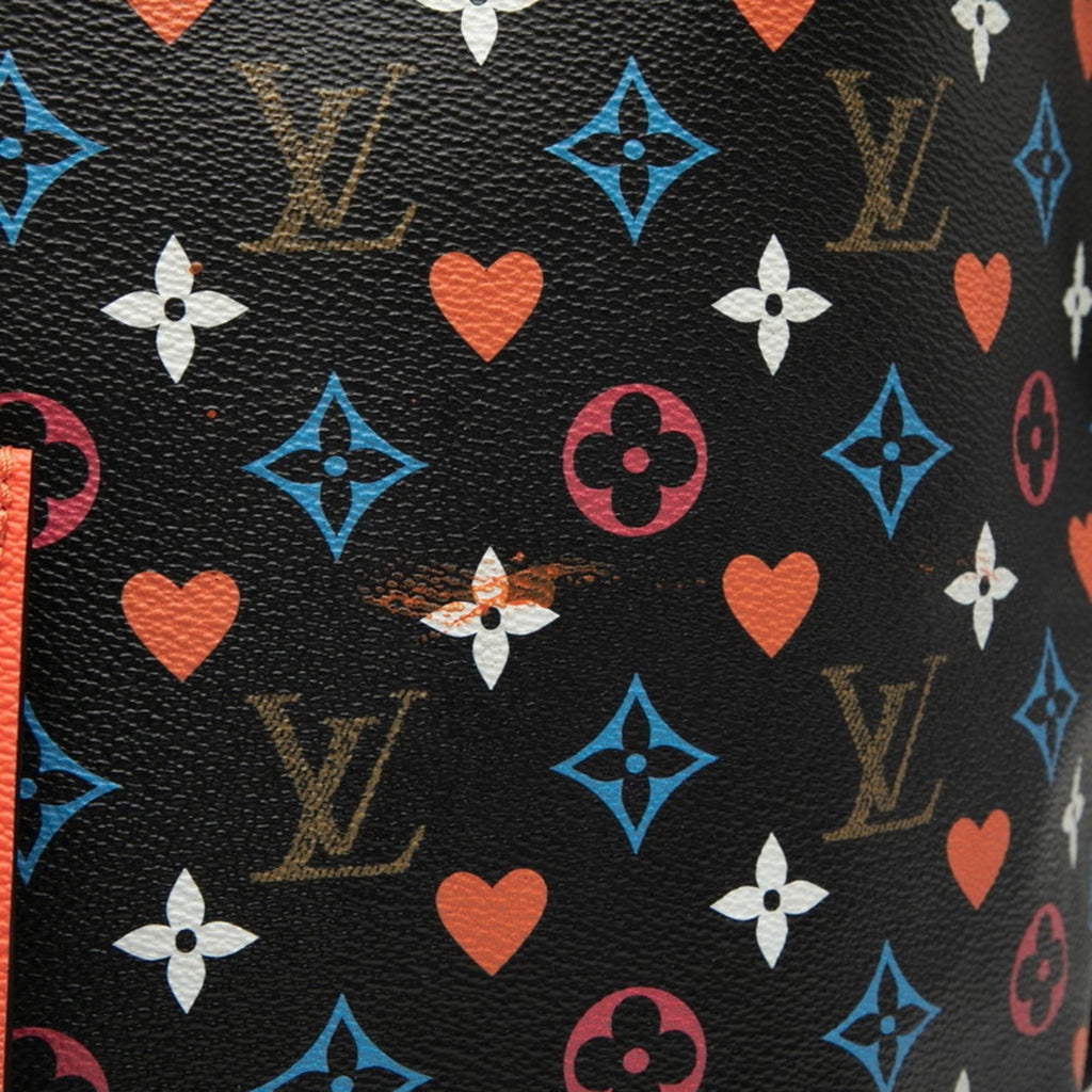 Louis Vuitton Black Multi-Color Pvc Leather Pouch Shoulder Bag Tote Bag