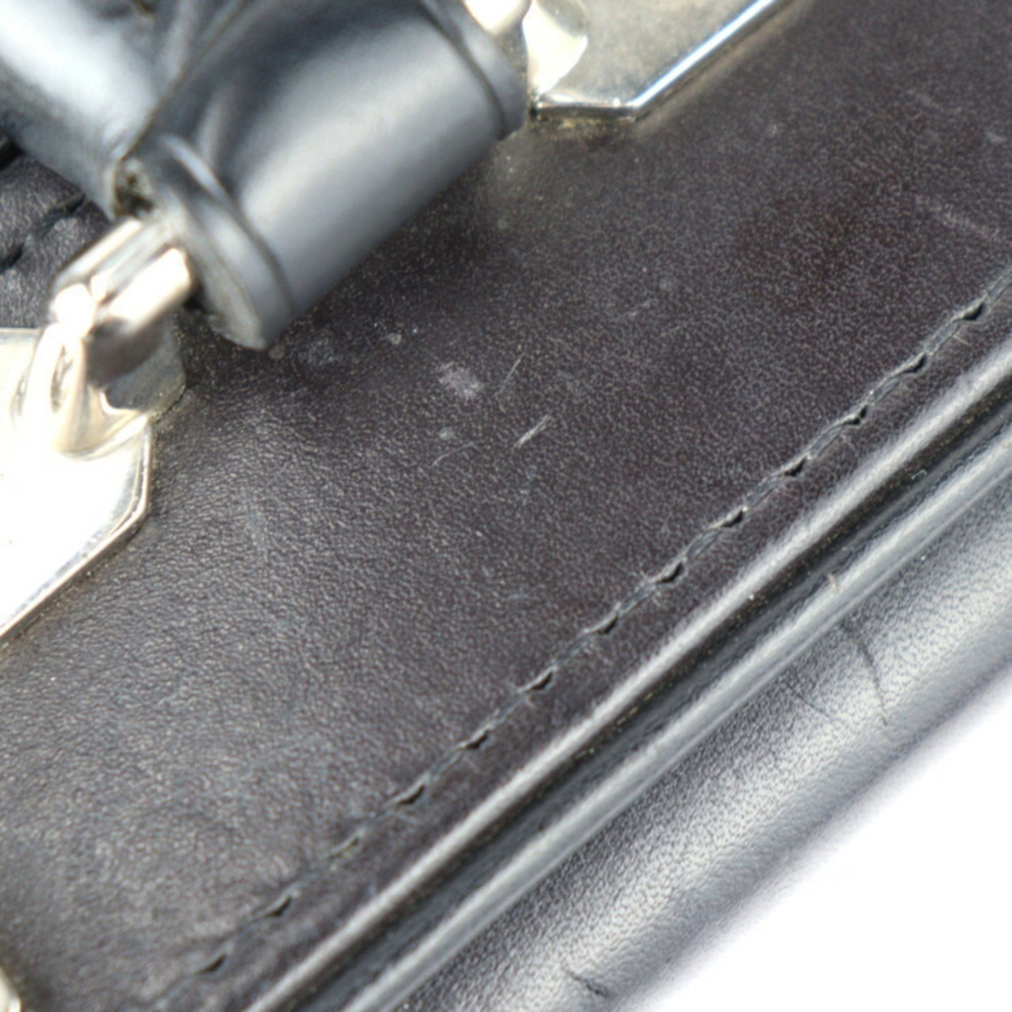 Louis Vuitton Black Leather Handbag