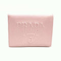 Prada Saffiano Pink Embossed Wallet (Bi-Fold)