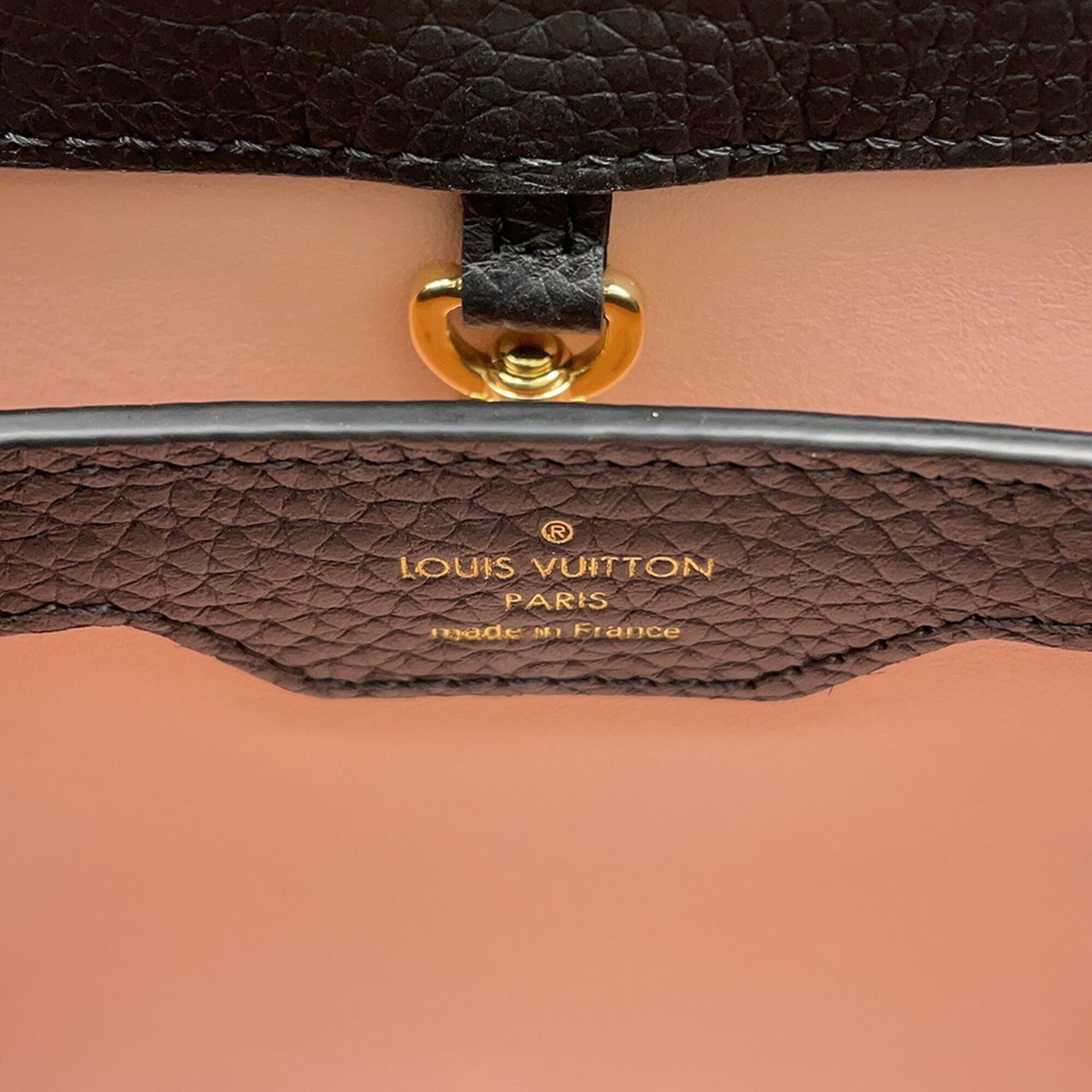 Louis Vuitton Black Noir Exotic Leather Handbag Shoulder Bag