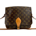 Louis Vuitton Brown Leather Pvc Pochette Shoulder Bag