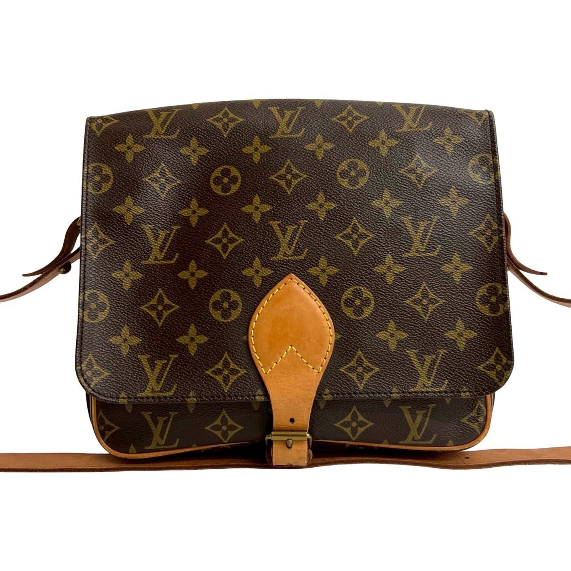 Louis Vuitton Brown Leather Pvc Pochette Shoulder Bag