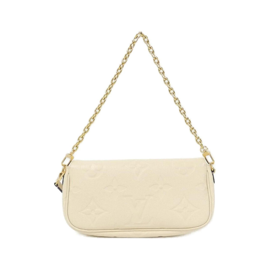 Louis Vuitton Cream Leather Shoulder Bag