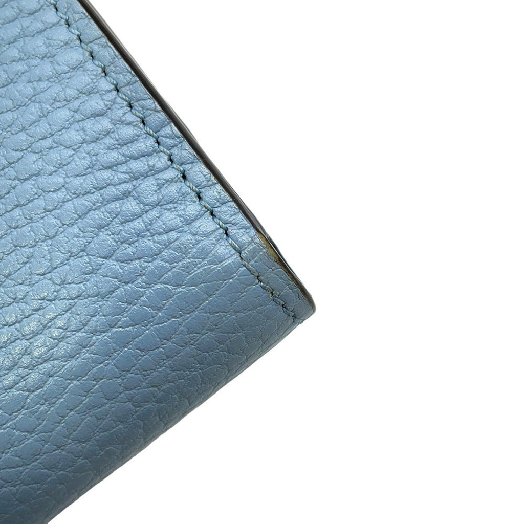 Gucci Light Blue Leather Chain/Shoulder Wallet (Pre-Owned)