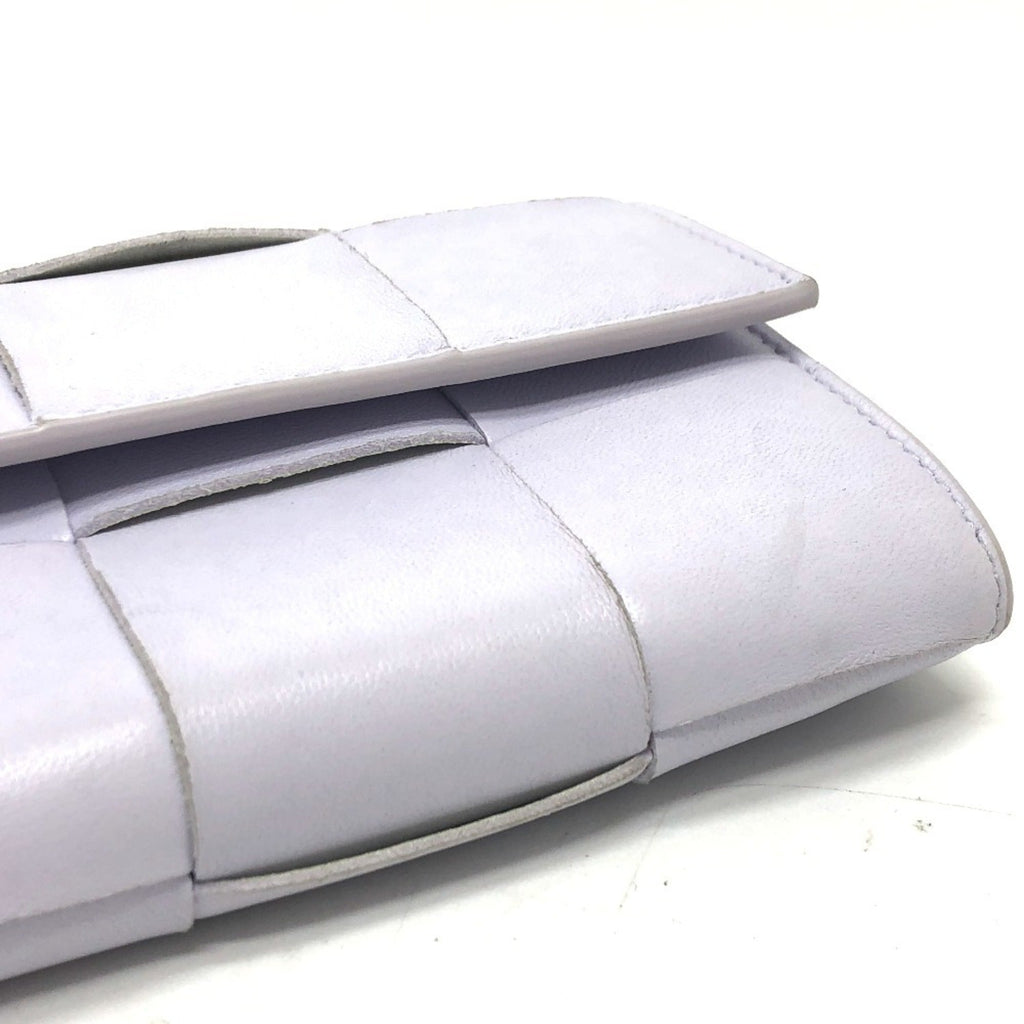 Bottega Veneta Purple Leather Long Wallet (Bi-Fold)