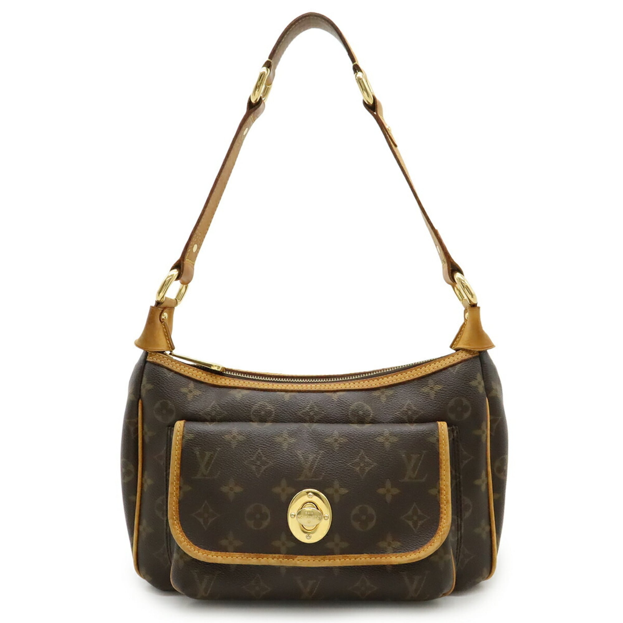 Louis Vuitton Brown Canvas Shoulder Bag