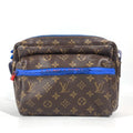 Louis Vuitton Monogram Blue Brown Monogram Shoulder Bag