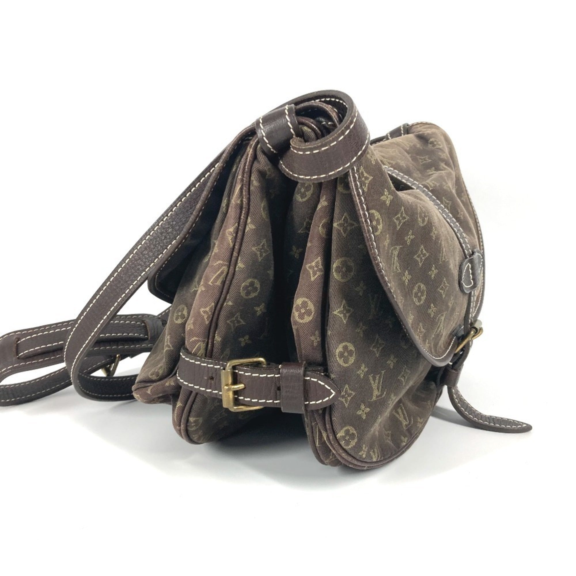 Louis Vuitton Brown Fusain Monogram Mini Lin Shoulder Bag