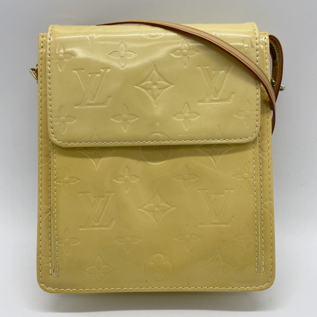 Louis Vuitton Yellow Monogram Vernis Pochette Shoulder Bag