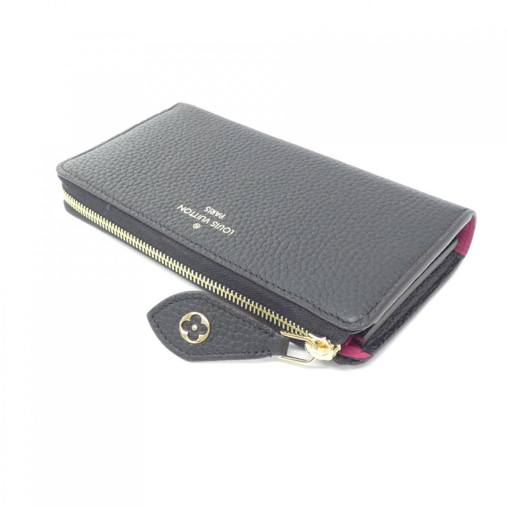 Louis Vuitton Black Leather Long Wallet
