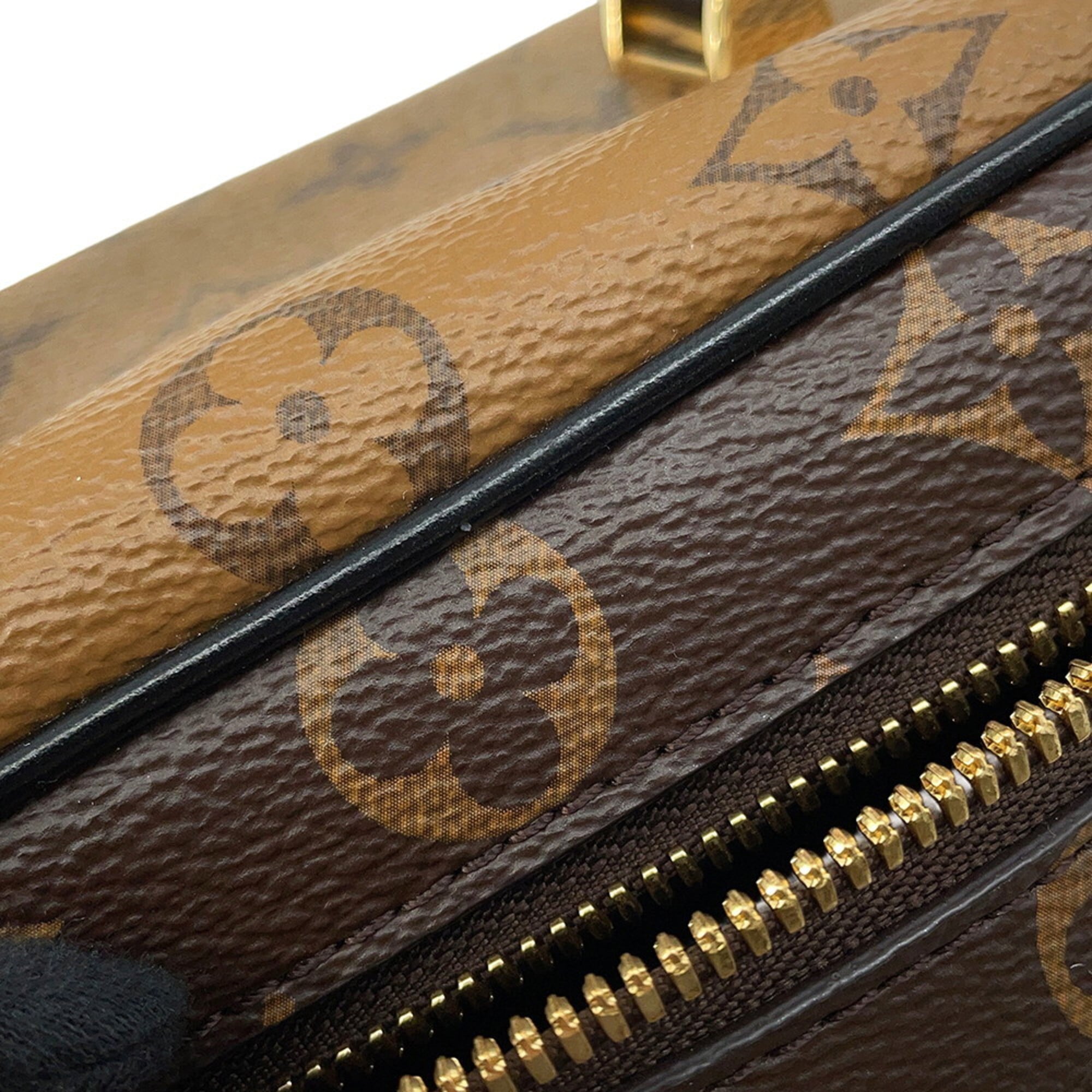 Louis Vuitton Noir Monogram Reverse Monogram Handbag