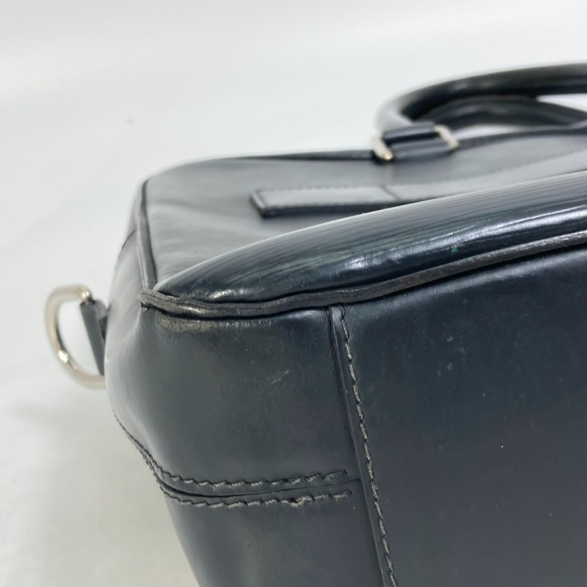 Louis Vuitton Blue Nuit Navy Epi Leather Handbag Tote Bag