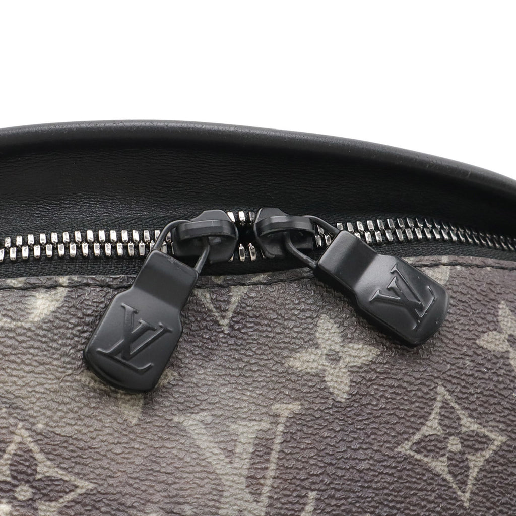 Louis Vuitton Black Gray Multi-Color Monogram Leather Pouch