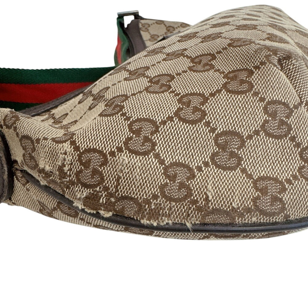 Gucci Sherry Line Brown Gg Canvas Shoulder Bag (Pre-Owned)