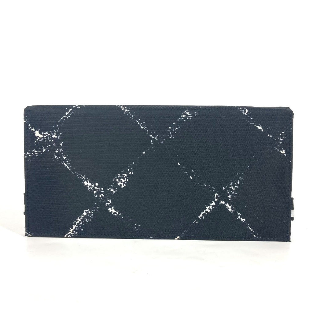 Chanel Black Nylon Long Wallet (Bi-Fold)