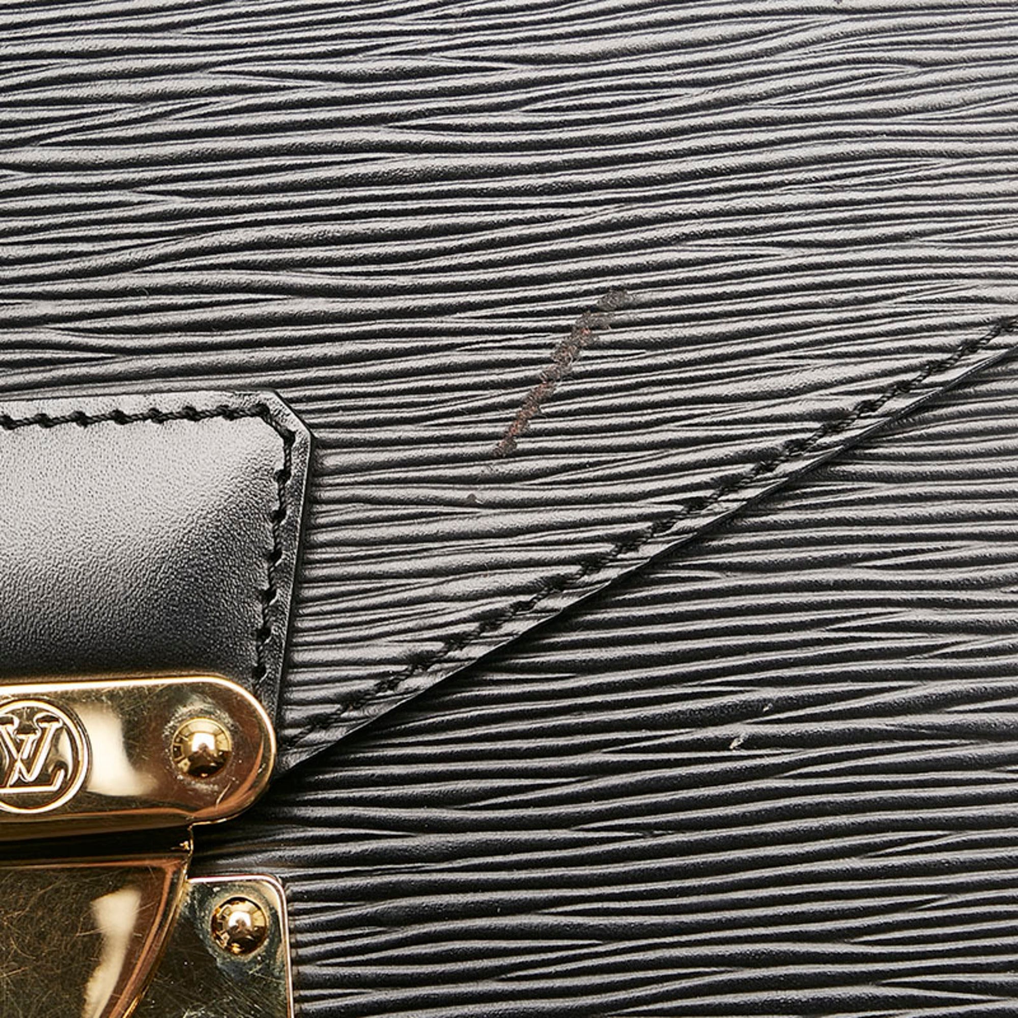 Louis Vuitton Black Noir Leather Handbag