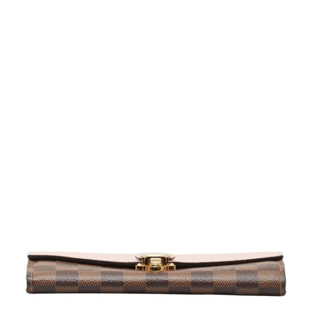 Louis Vuitton Damier Brown Damier Canvas Magnolia Pink Pvc Coin Purse/Coin Case
