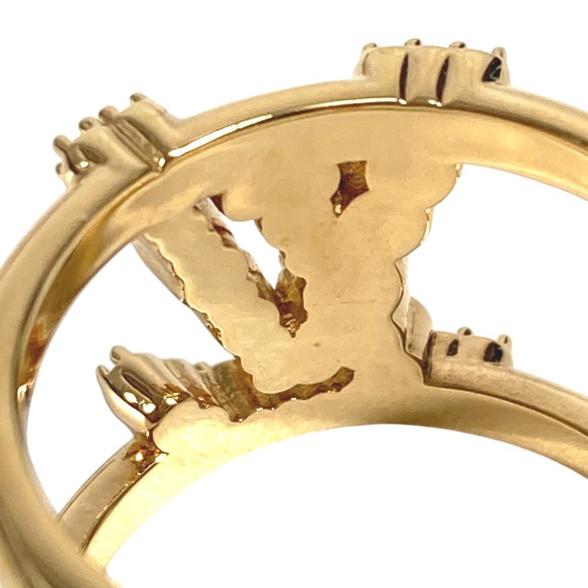 Louis Vuitton Gold Metal Band Ring