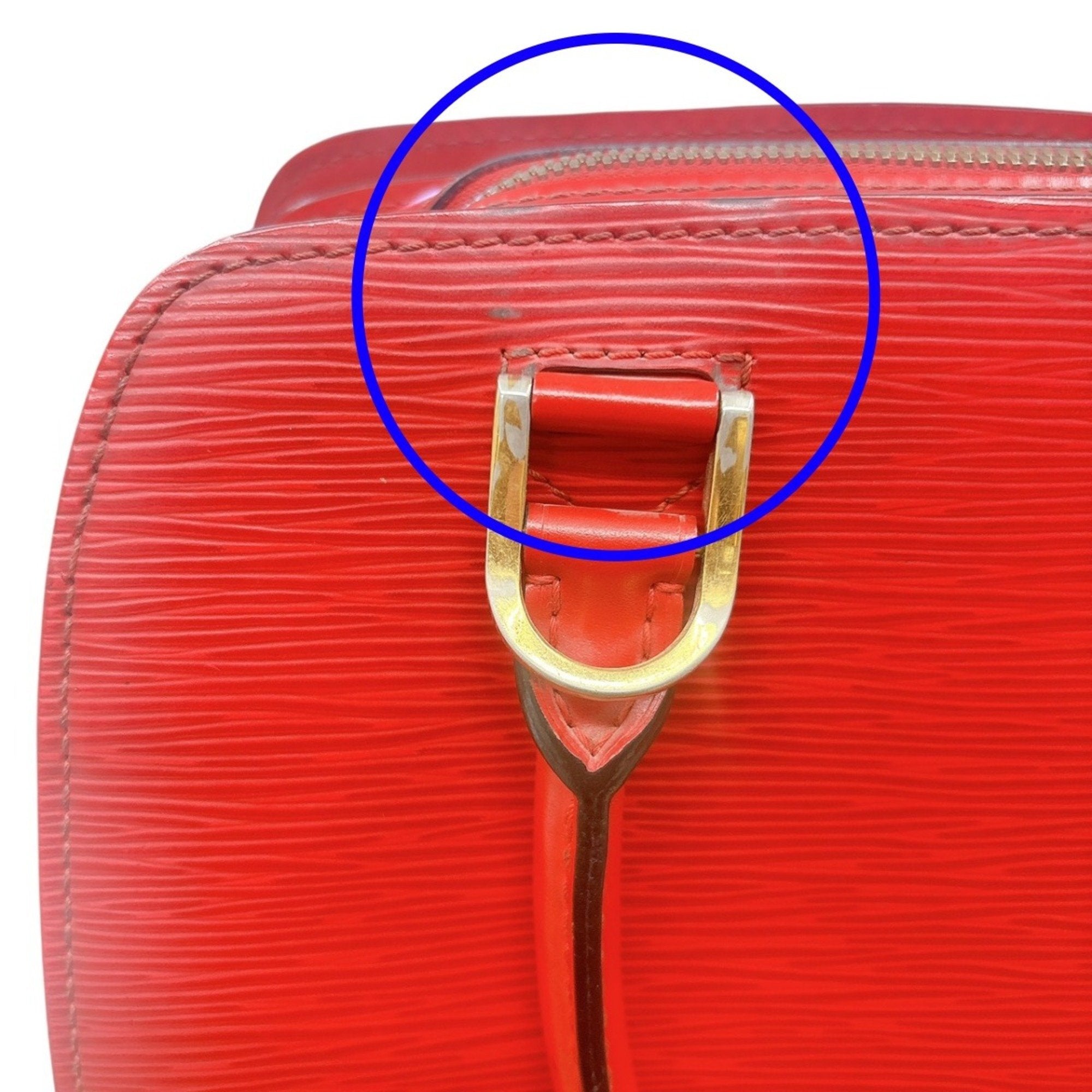 Louis Vuitton Red Color Epi Leather Handbag