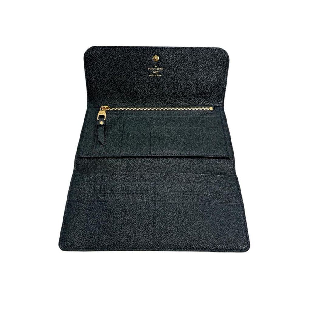 Louis Vuitton Infini Navy Monogram Empreinte Long Wallet (Tri-Fold)