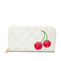 Louis Vuitton White Pvc Long Wallet