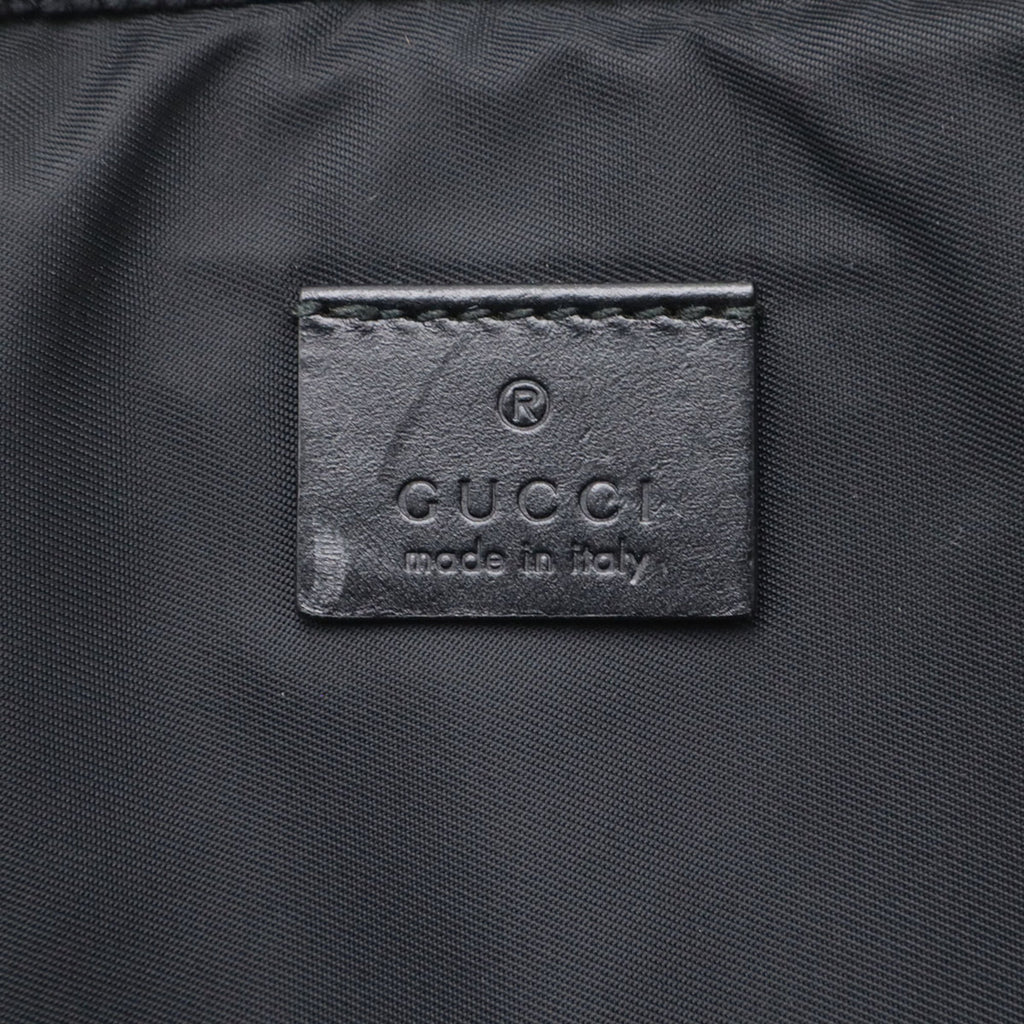 Gucci Black Multi-Color Nylon Canvas Clutch Bag (Pre-Owned)