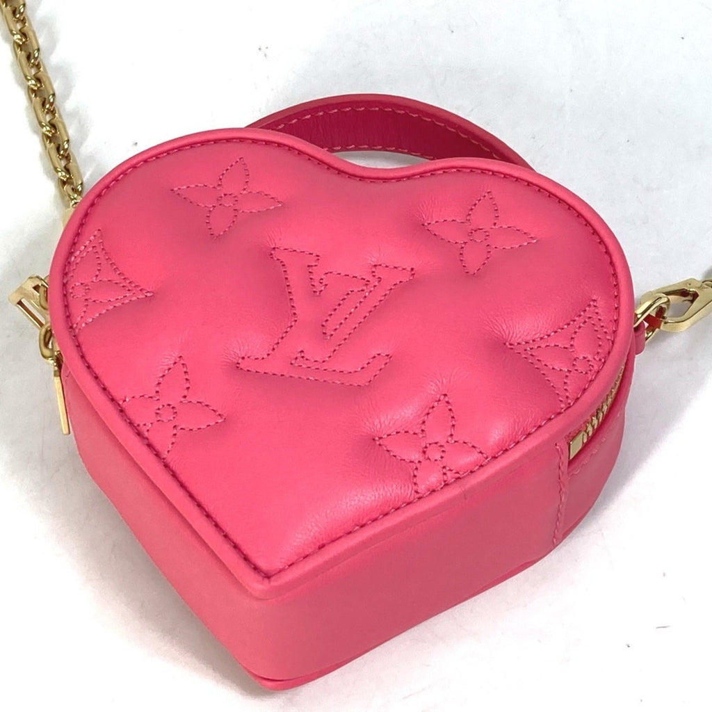 Louis Vuitton Pink Leather Handbag Shoulder Bag
