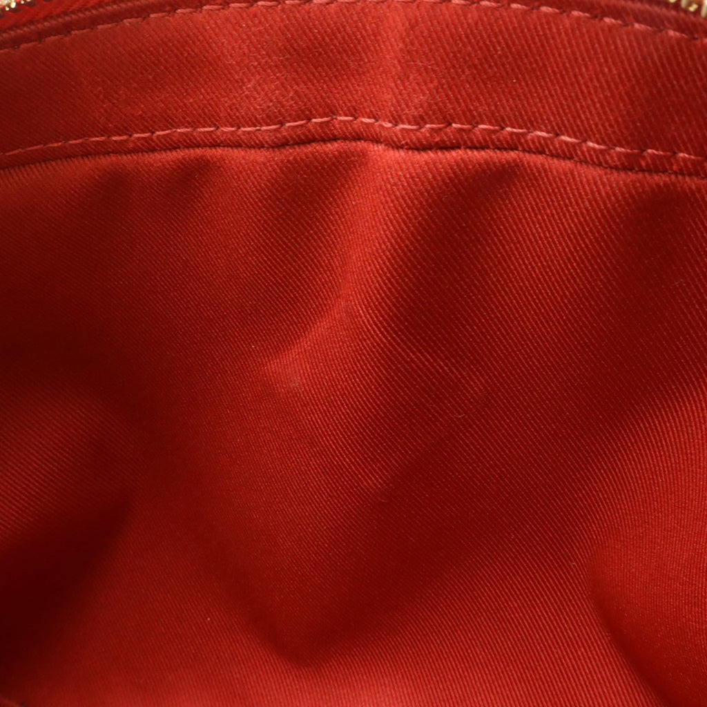 Louis Vuitton Red Color Canvas Pochette Shoulder Bag