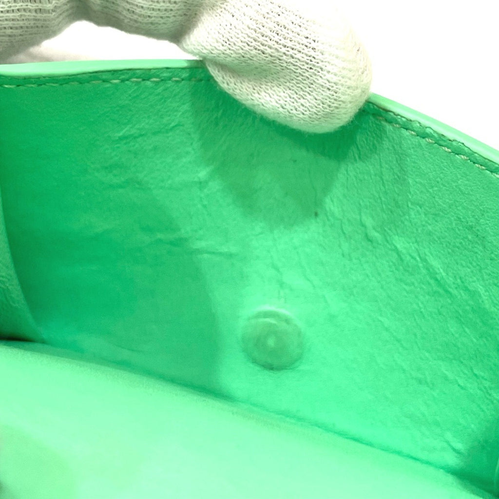 Bottega Veneta Green Leather Wallet (Tri-Fold)