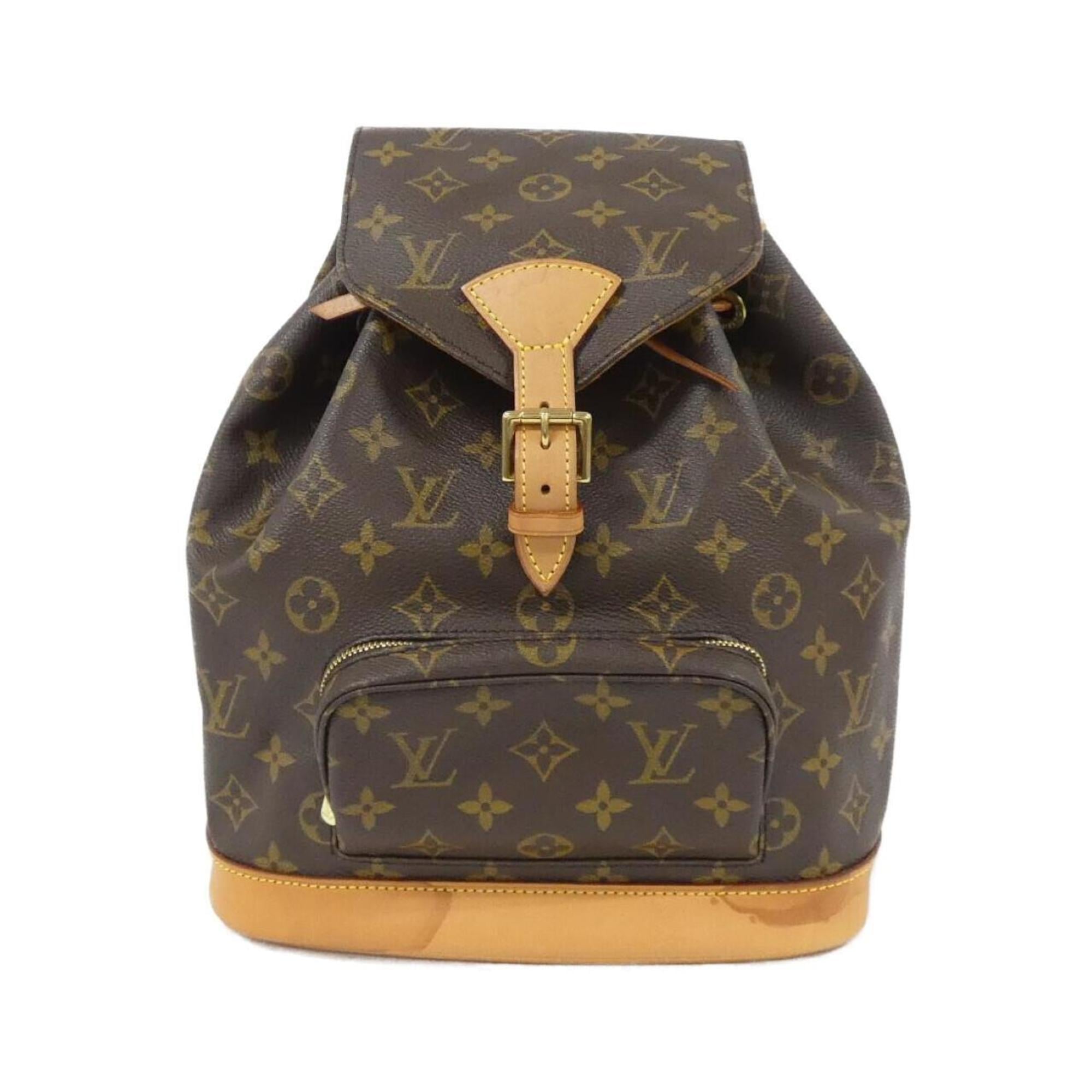 Louis Vuitton Marron Coated Canvas Backpack
