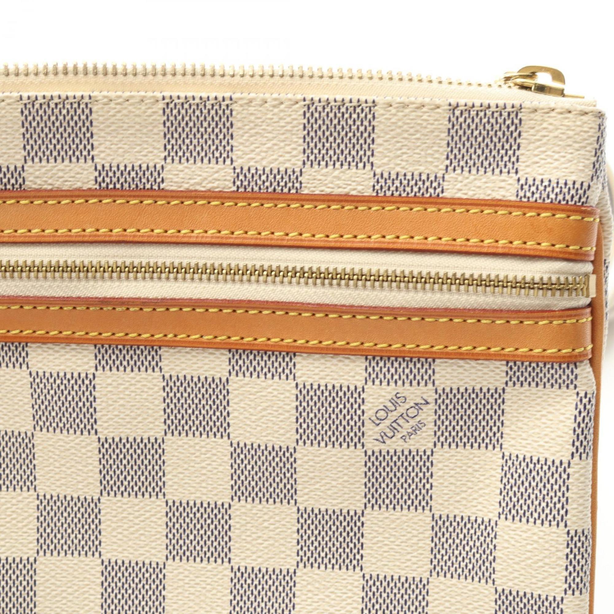 Louis Vuitton Damier Azur White Coated Canvas Shoulder Bag