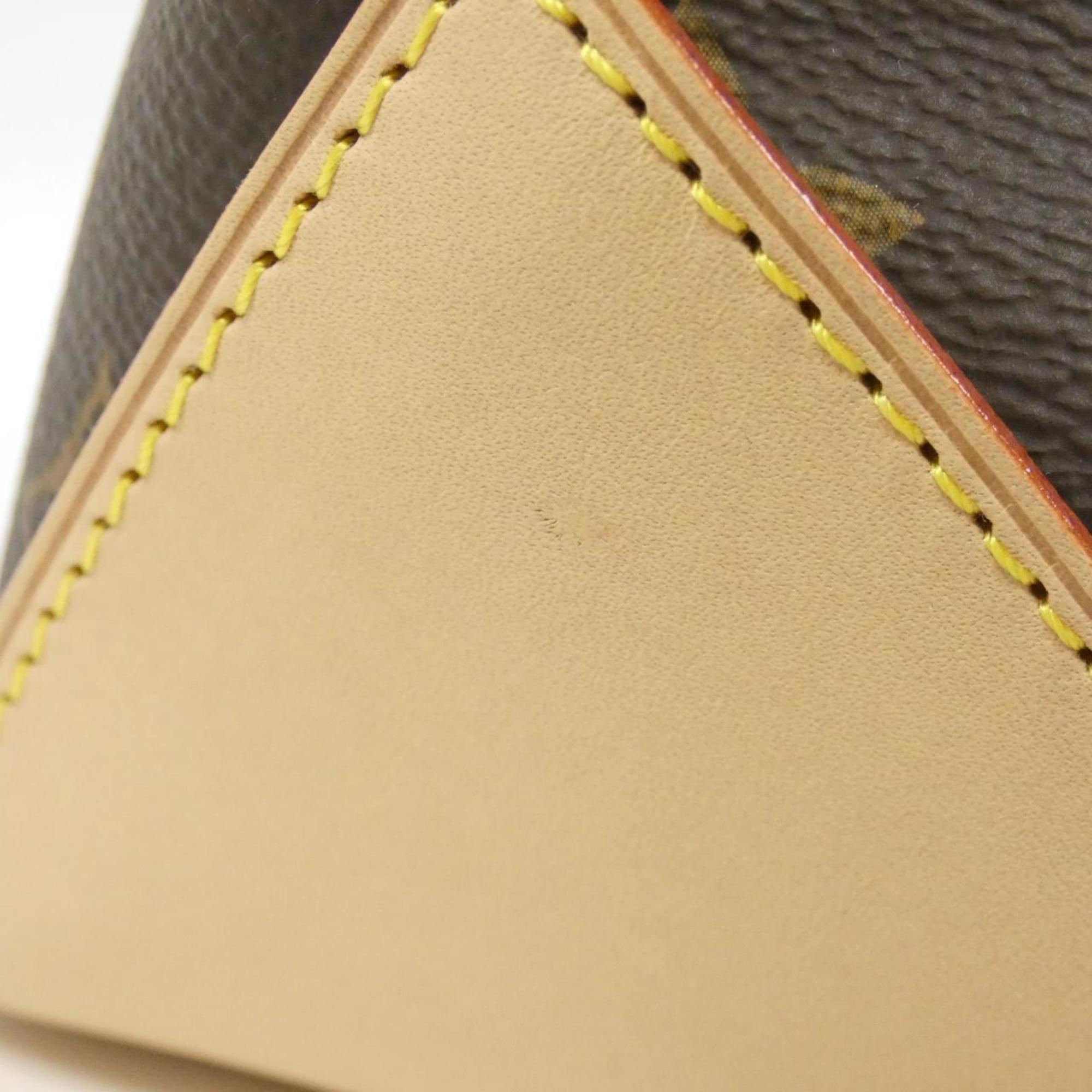 Louis Vuitton Brown Coated Canvas Handbag