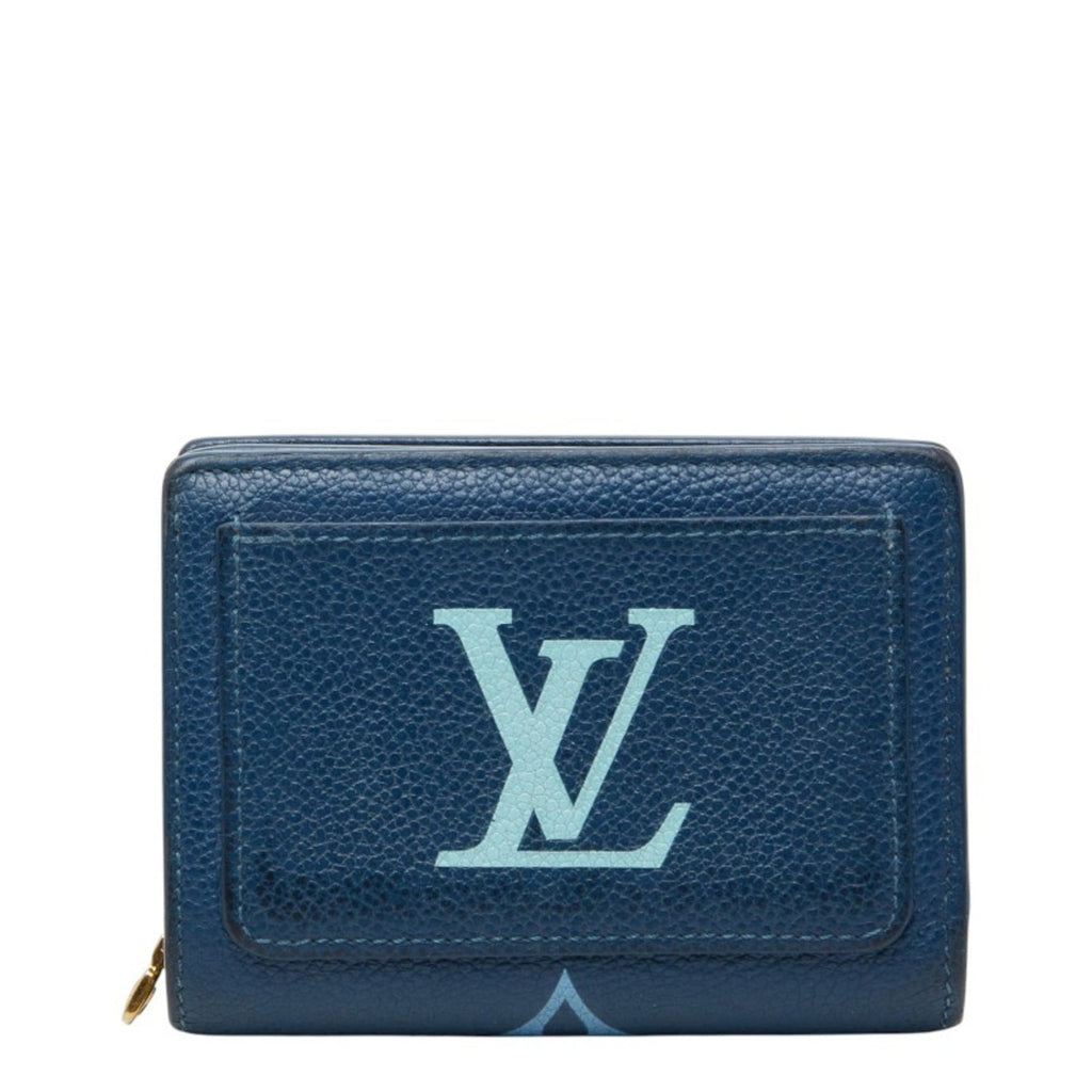 Louis Vuitton Blue White Leather Wallet