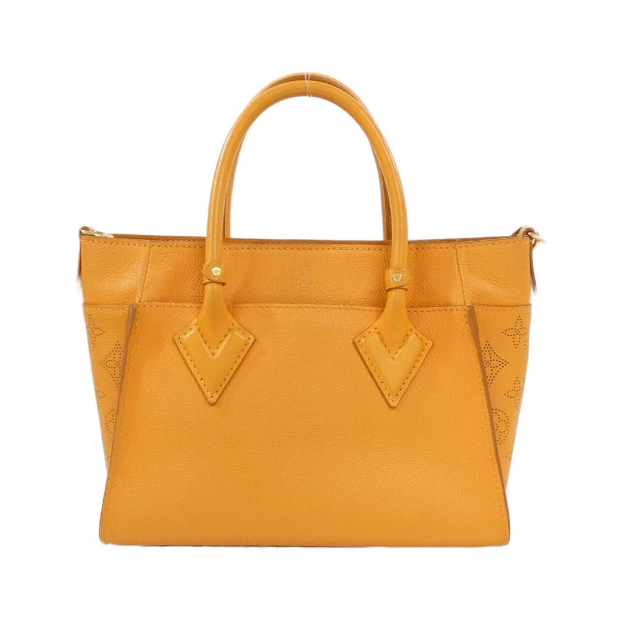 Louis Vuitton Gold Orange Leather Handbag