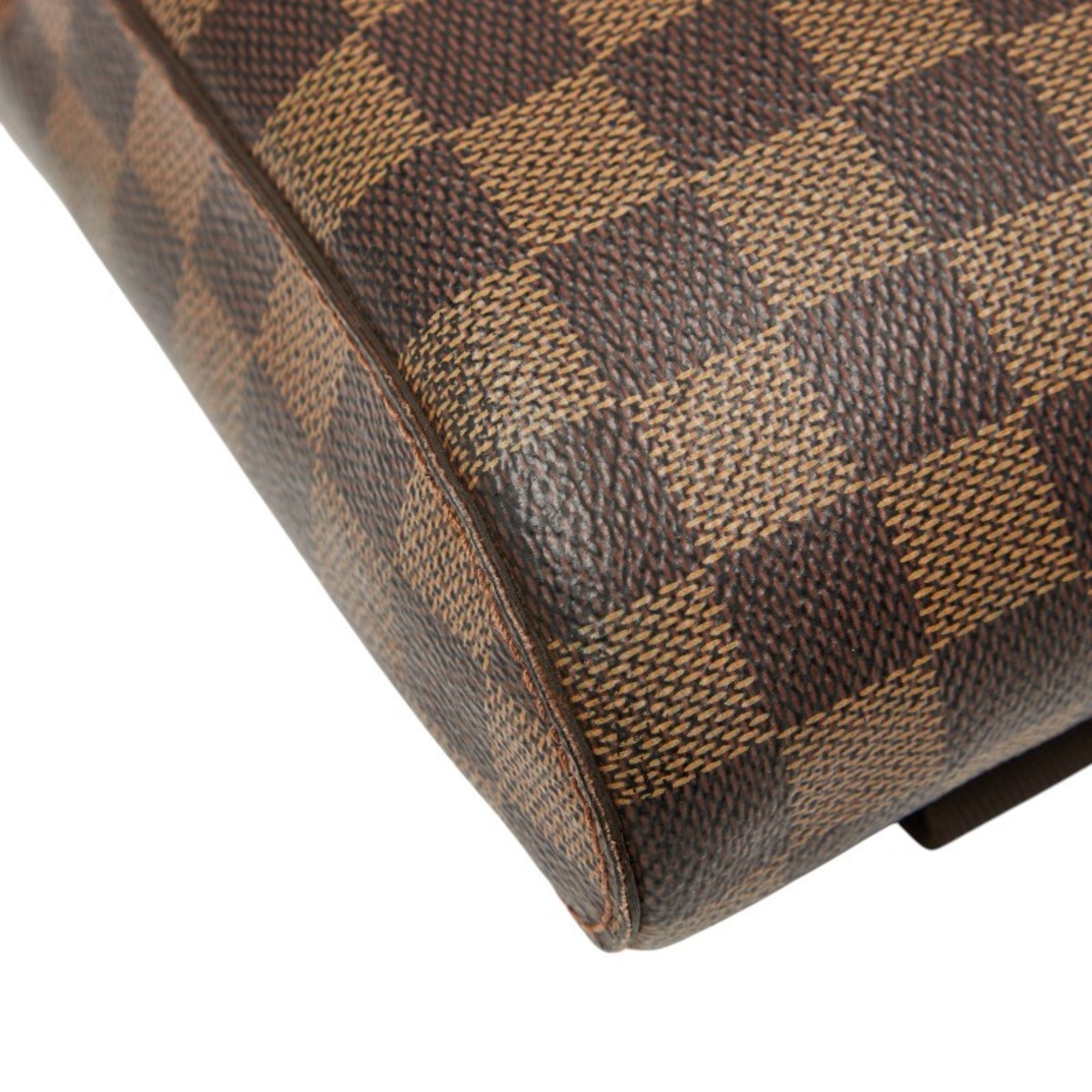 Louis Vuitton Damier Brown Pvc Leather Shoulder Bag Sling Bag