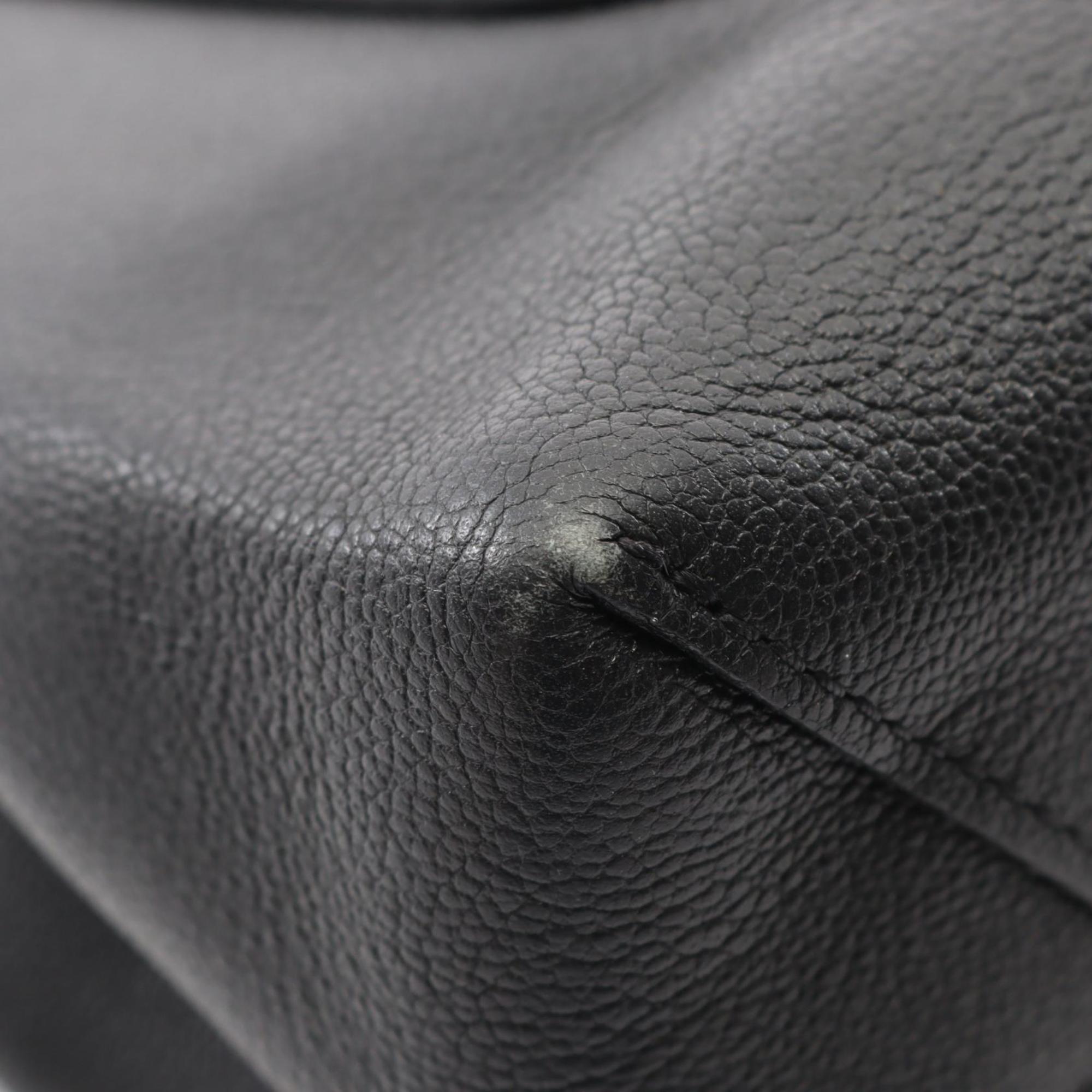 Louis Vuitton Black Leather Handbag