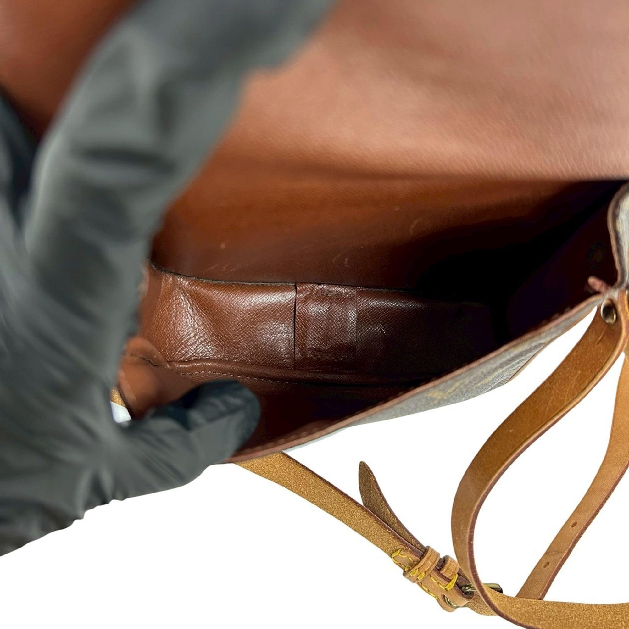 Louis Vuitton Brown Leather Pvc Pochette Shoulder Bag