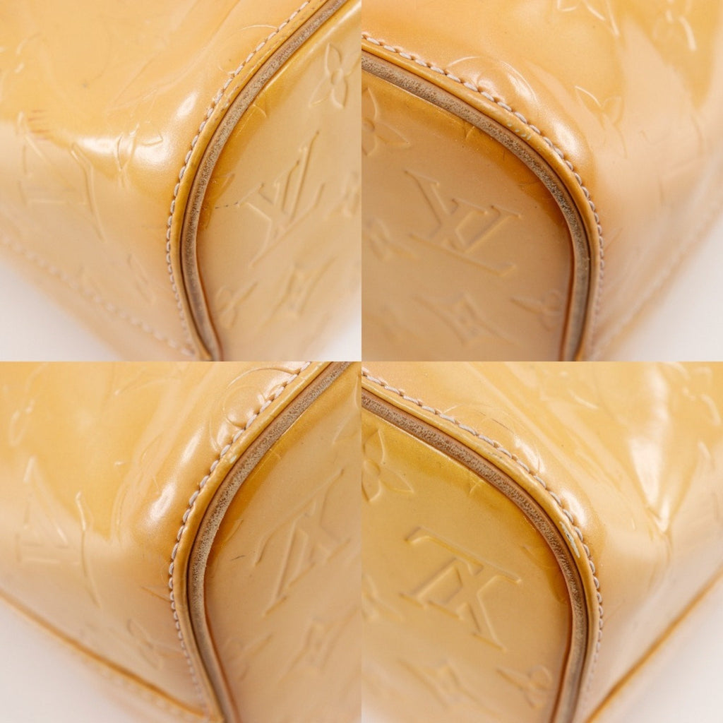 Louis Vuitton Rose Yellow Monogram Vernis Tote Bag