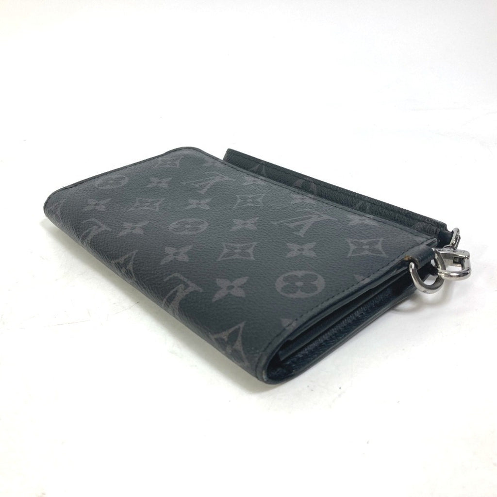 Louis Vuitton Monogram Eclipse Black Blue Monogram Eclipse Long Wallet